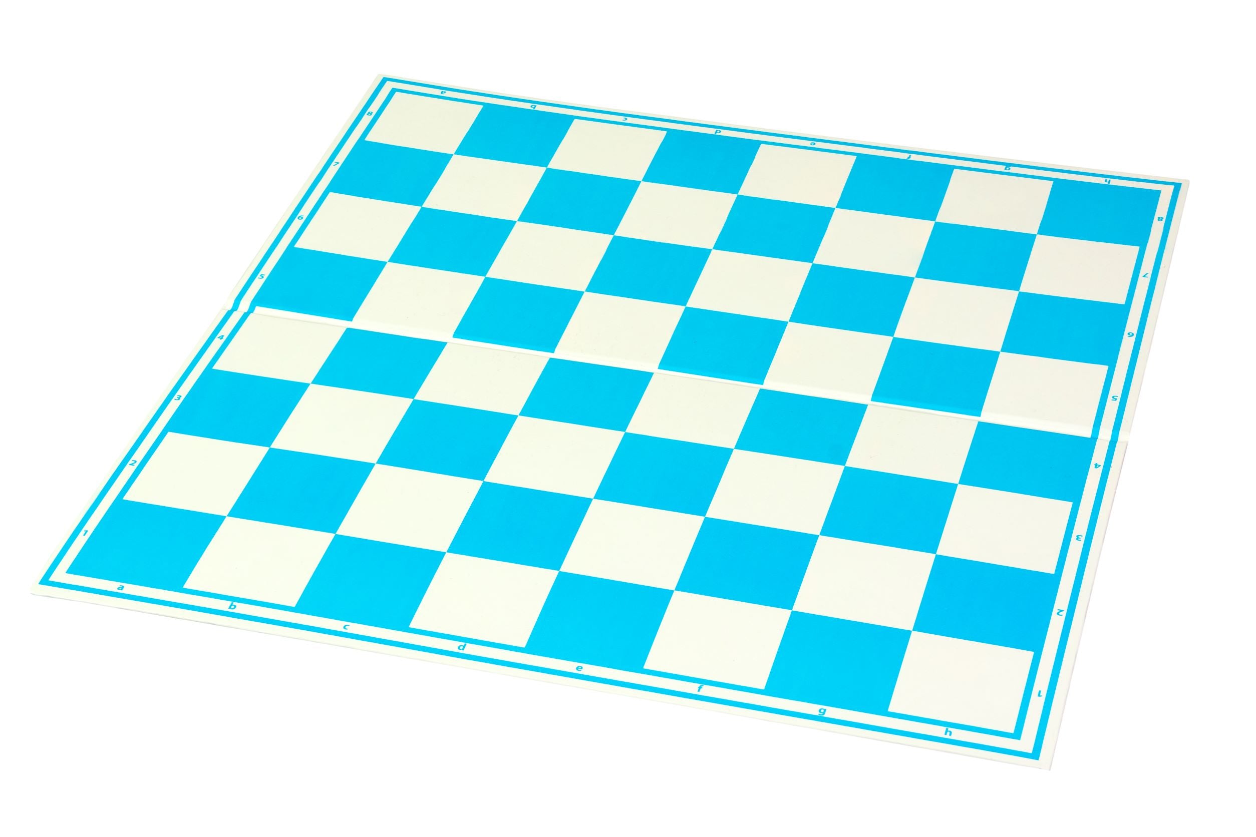 Scacchiera da torneo in cartone, blu/bianca, superficie lavabile - 4974e2773475deb3fe2dce7513e79b04