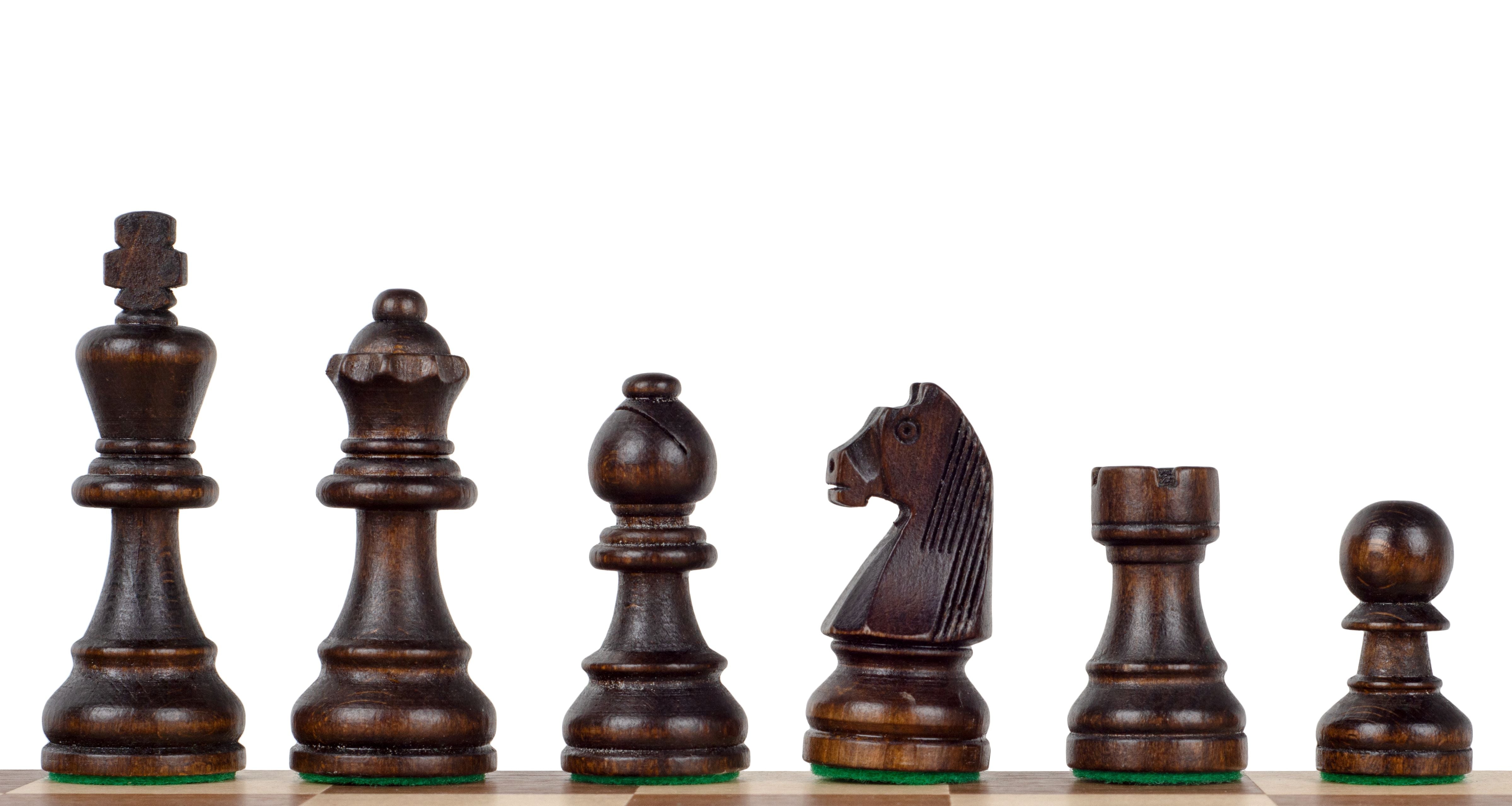 Set di scacchi da torneo professionale (figure in legno da 90 mm + scacchiera in cartone da 55 mm + borsa in cotone) - fc580a7a5e6d8a111a6c11fa72c9558d
