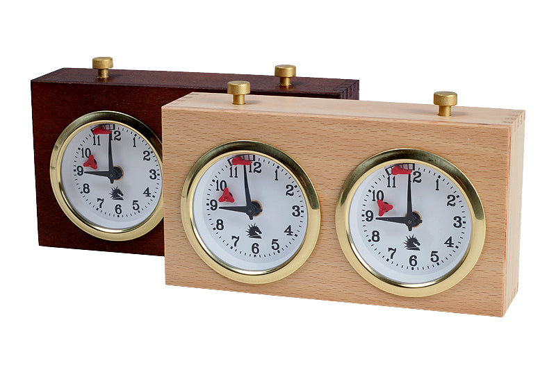 Orologio in legno BHB senza supporto - Mogano (Piccolo) - Orologio in legno BHB senza supporto - Mogano (Piccolo)