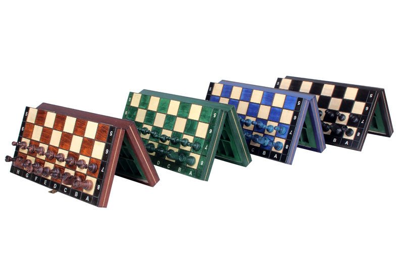 Scacchi Magnetici in Legno - Blu - Scacchi Magnetici in Legno - Blu