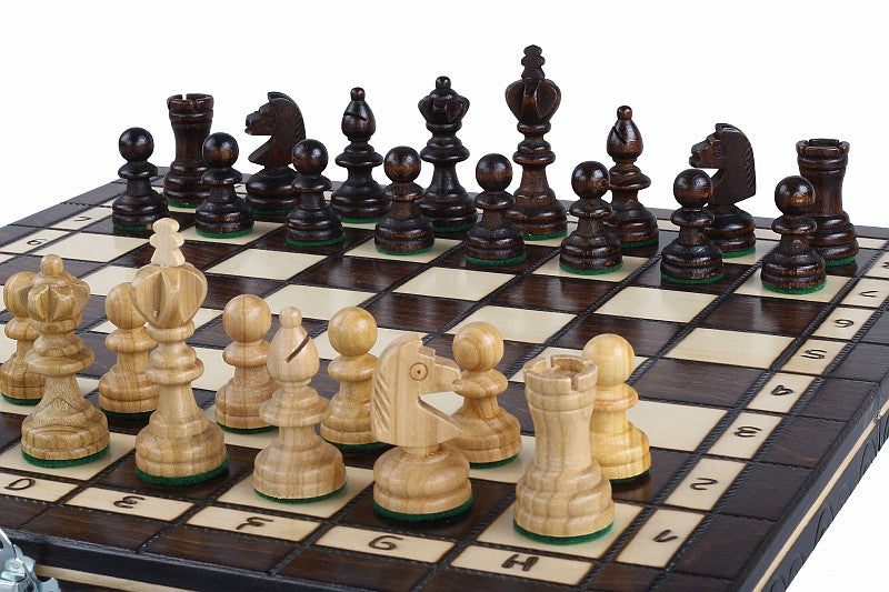 Scacchi + Dama Piccola, 2 Giochi in 1 (Ciliegia) - Scacchi + Dama Piccola, 2 Giochi in 1 (Ciliegia)