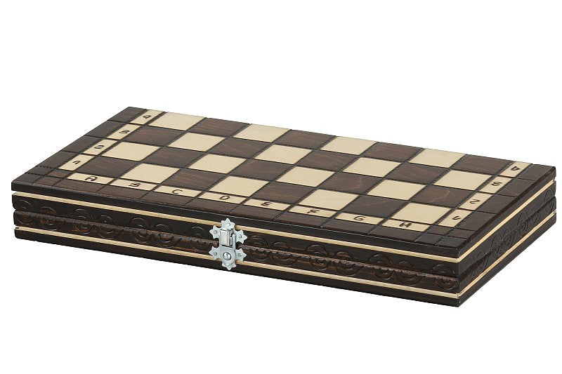 Scacchi + Dama Piccola, 2 Giochi in 1 (Ciliegia) - Scacchi + Dama Piccola, 2 Giochi in 1 (Ciliegia)
