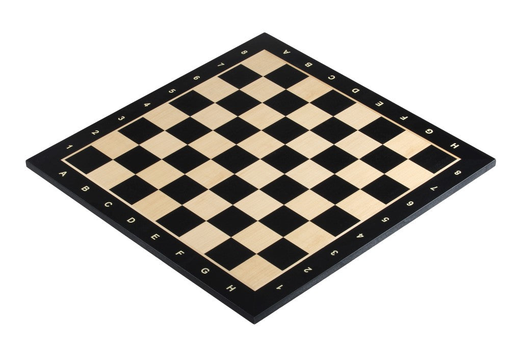Set di scacchi - Scacchiera in legno d'ebano con Coordinate (Caselle 45x45 mm) + Scacchi American Classic (Re 7,6 cm) - Set di scacchi - Scacchiera in legno d'ebano con Coordinate (Caselle 45x45 mm) + Scacchi American Classic (Re 7,6 cm)