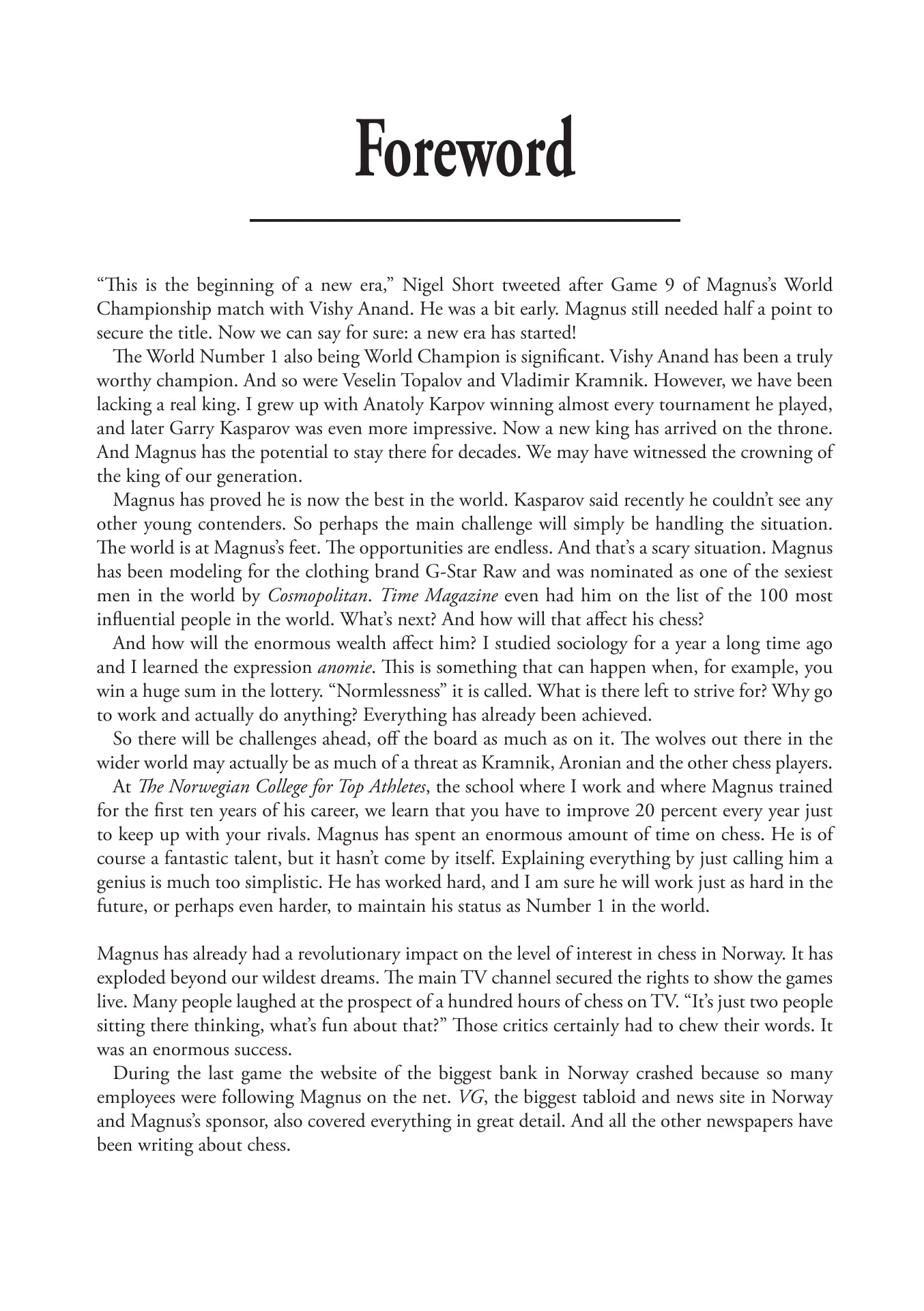 Carlsen's Assault on the Throne by Vassilios Kotronias & Sotiris Logothetis (hardcover) - Carlsen's Assault on the Throne by Vassilios Kotronias & Sotiris Logothetis (hardcover)