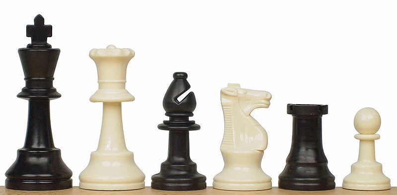 Set di scacchi per la scuola Nero - pesante (Scacchi in Plastica Piombati + Scacchiera Avvolgibile) - Set di scacchi per la scuola Nero - pesante (Scacchi in Plastica Piombati + Scacchiera Avvolgibile)