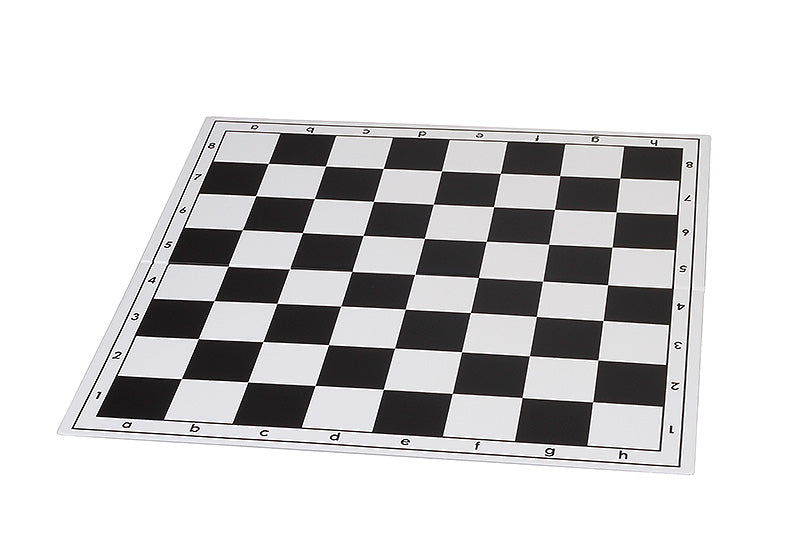 Scacchiera pieghevole in plastica n. 6, bianca e nera - Scacchiera pieghevole in plastica n. 6, bianca e nera