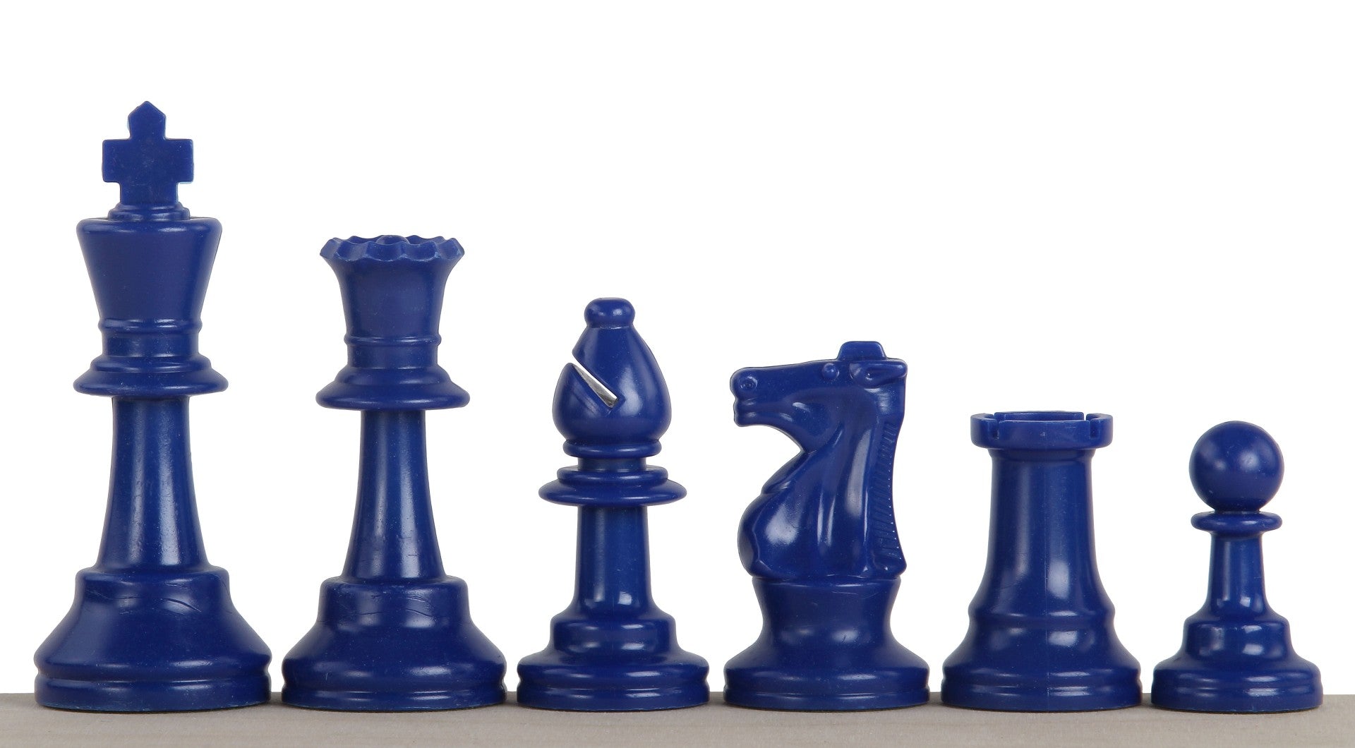 Pezzi di scacchi blu in Plastica (Re 9,6 cm) - Pezzi di scacchi blu in Plastica (Re 9,6 cm)