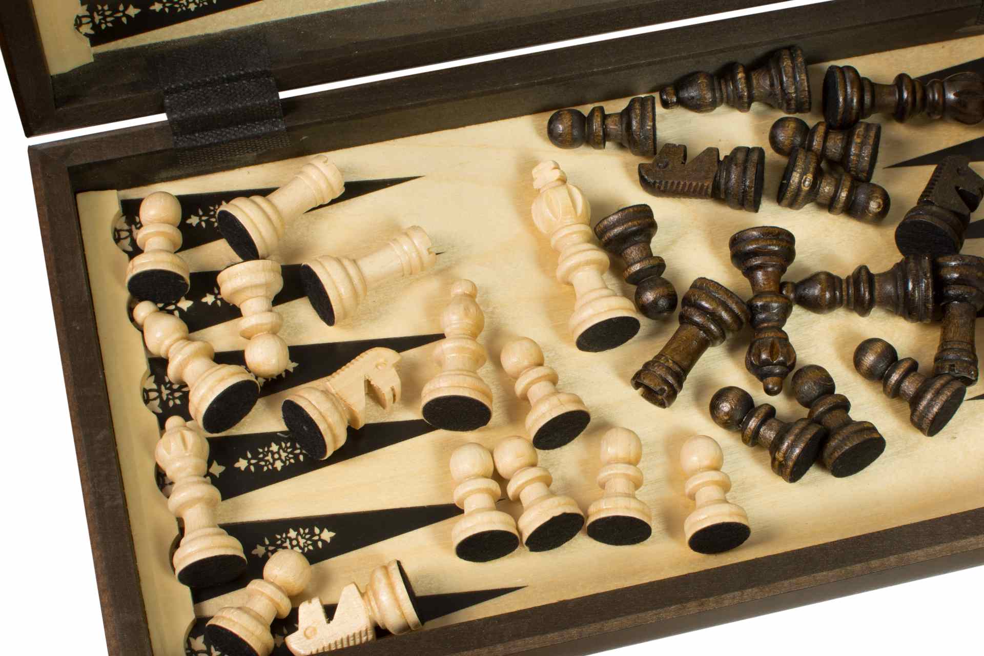 Set in Legno 3 in 1 (40x40cm) Scacchi + Dama + Backgammon - Set in Legno 3 in 1 (40x40cm) Scacchi + Dama + Backgammon