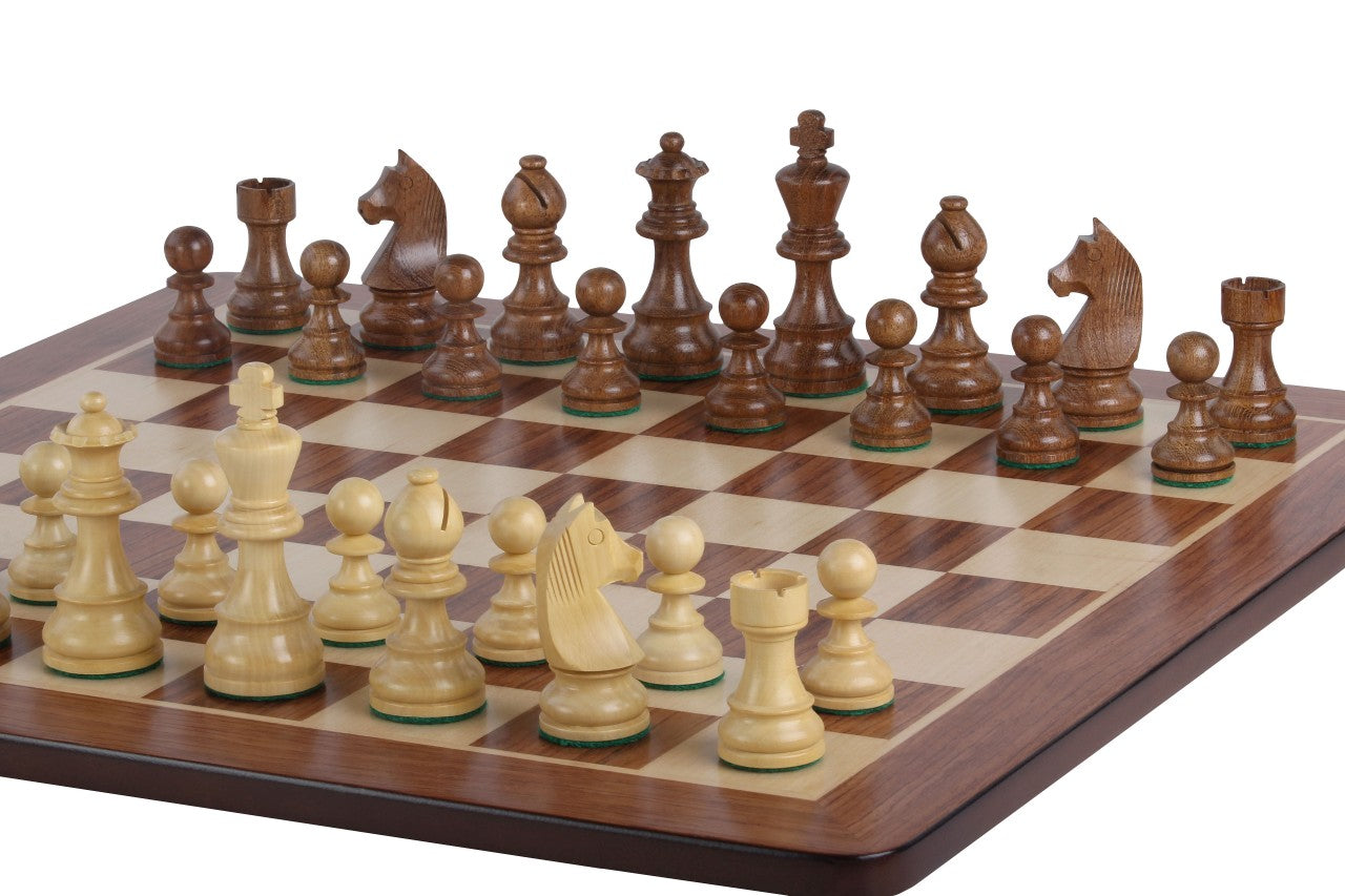 Set di scacchi Ettore - Caselle 58x58 mm + Scacchi Tedeschi (Re 9,5 cm) - Set di scacchi Ettore - Caselle 58x58 mm + Scacchi Tedeschi (Re 9,5 cm)