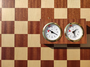Orologio in legno BHB senza supporto - Mogano (Piccolo)