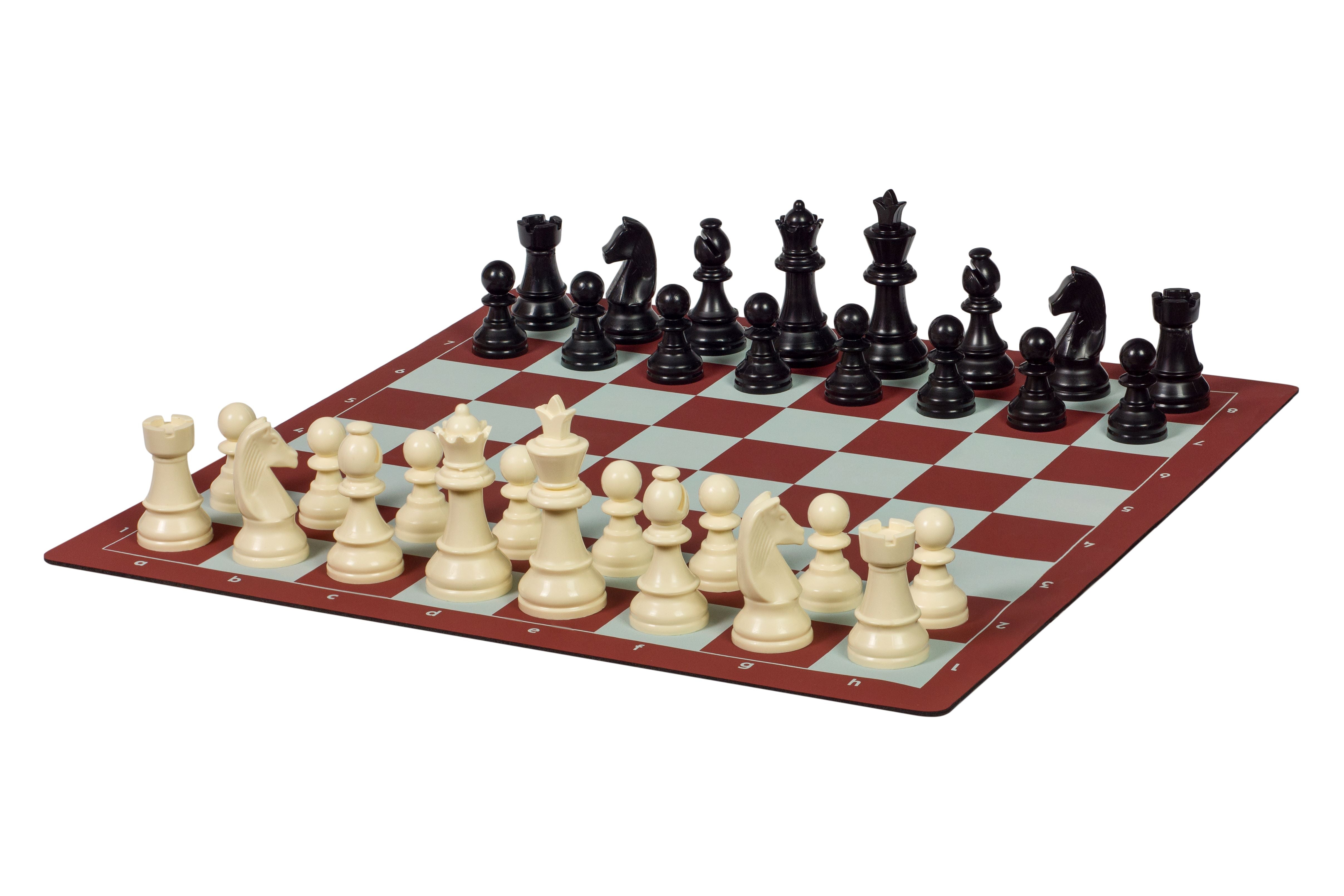 Set di scacchi da viaggio (Pezzi in plastica + scacchiera Avvolgibile + Borsa) - e7c37f9a72aab54a6a36307dee60539d