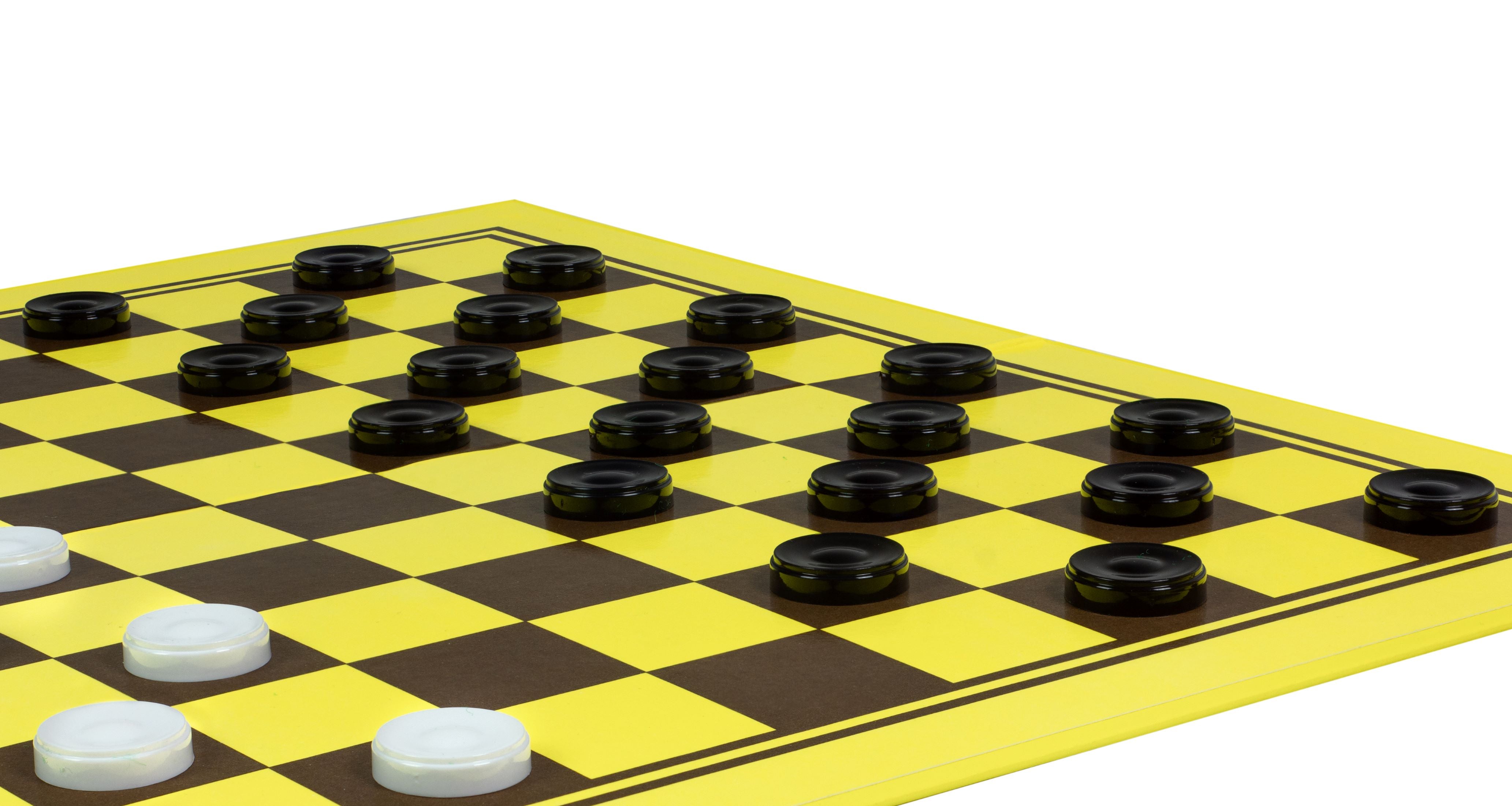 Scacchiera da torneo in cartone (47x47cm), giallo-marrone, superficie opaca e lavabile - Scacchiera da torneo in cartone (47x47cm), giallo-marrone, superficie opaca e lavabile