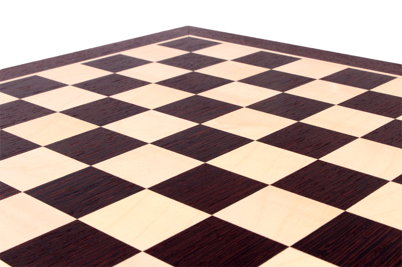 Scacchiera n. 4+ (senza Coordinate) wenge/acero (intarsio) - Scacchiera n. 4+ (senza Coordinate) wenge/acero (intarsio)