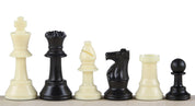 Figure di scacchi Staunton n. 3, bianco/nero (re 64 mm)