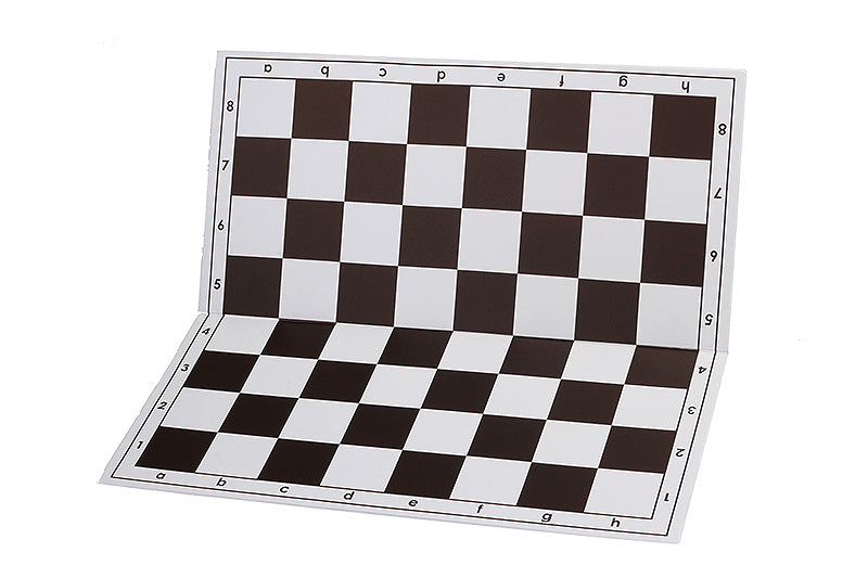 Scacchiera pieghevole in plastica n. 6, bianca e marrone - Scacchiera pieghevole in plastica n. 6, bianca e marrone