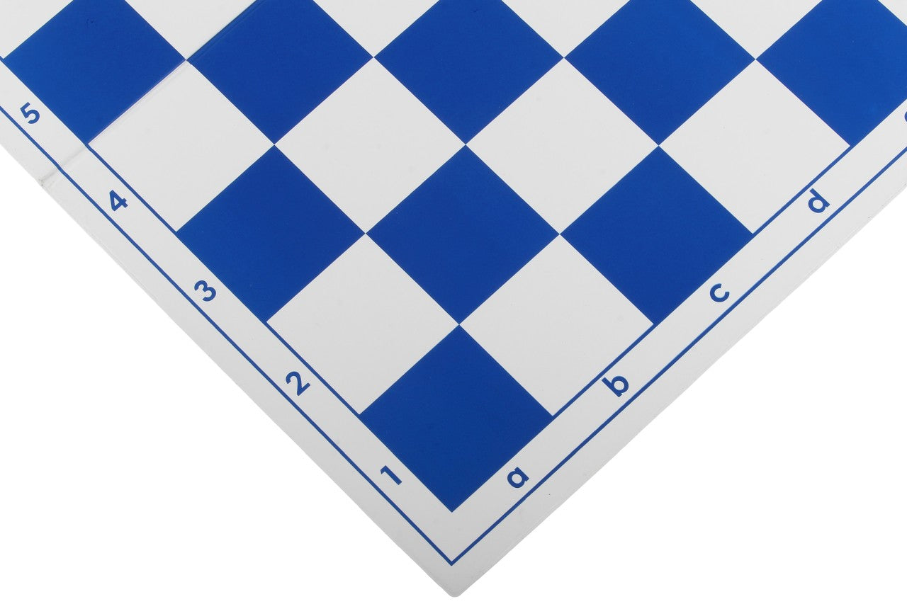 Scacchiera pieghevole in plastica 4+, bianca e blu - Scacchiera pieghevole in plastica 4+, bianca e blu