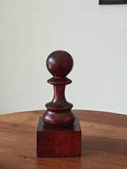 Coppa degli scacchi in legno - Pedone Nero
