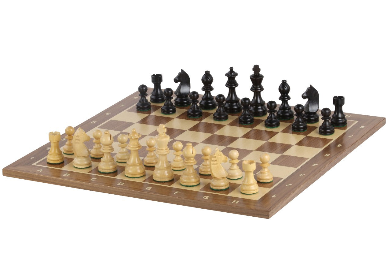 Set di scacchi Iride - scacchiera (Caselle 50x50 mm), Scacchi (Re 90 mm) - Set di scacchi Iride - scacchiera (Caselle 50x50 mm), Scacchi (Re 90 mm)