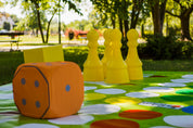 Plancia da gioco da esterno/giardino (4x4m) - non t'arrabbiare