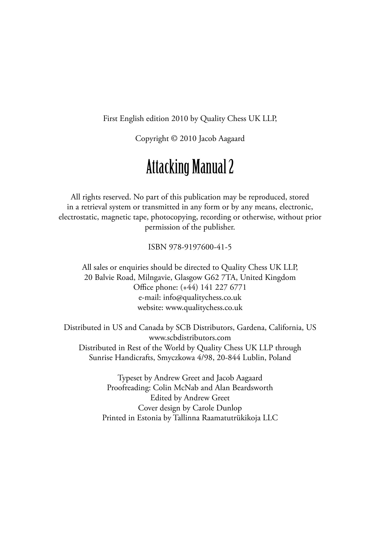 Attacking Manual 2 by Jacob Aagaard (softcover) - Attacking Manual 2 by Jacob Aagaard (softcover)