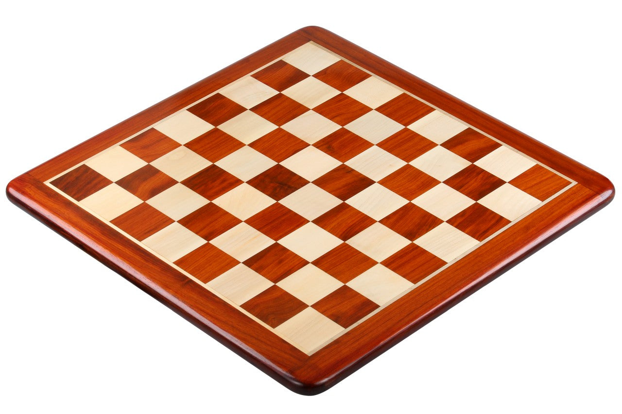 Scacchiera in legno massiccio (53x53cm) - legno rosso/faggio (Caselle 55 mm) - Scacchiera in legno massiccio (53x53cm) - legno rosso/faggio (Caselle 55 mm)
