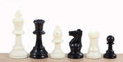 Scacchi Staunton n. 4, bianco/nero (re 78 mm) - scacchi di plastica