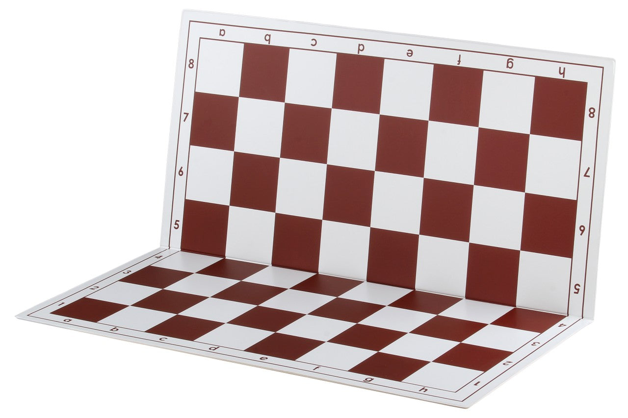 Scacchiera pieghevole in plastica n. 6, bianca e rossa - Scacchiera pieghevole in plastica n. 6, bianca e rossa